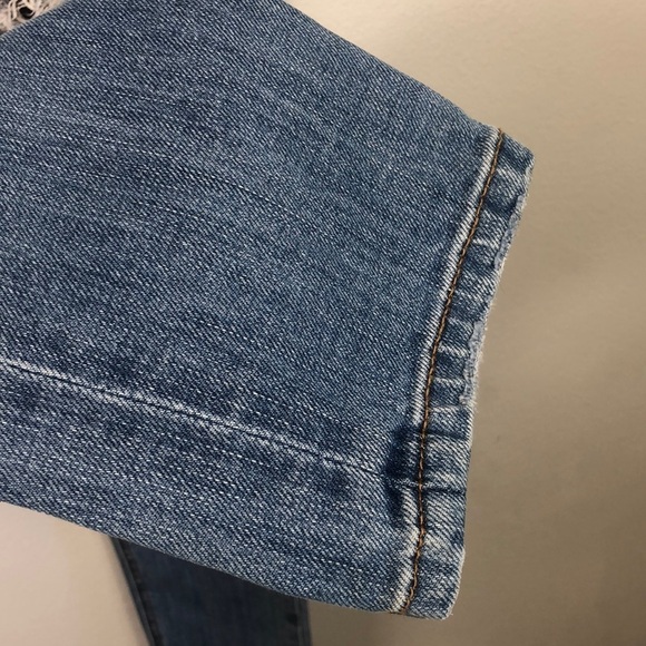 Edyson Relaxed Boyfriend Destroyed Distressed Light Wash 26 Mid Rise - Picture 4 of 13